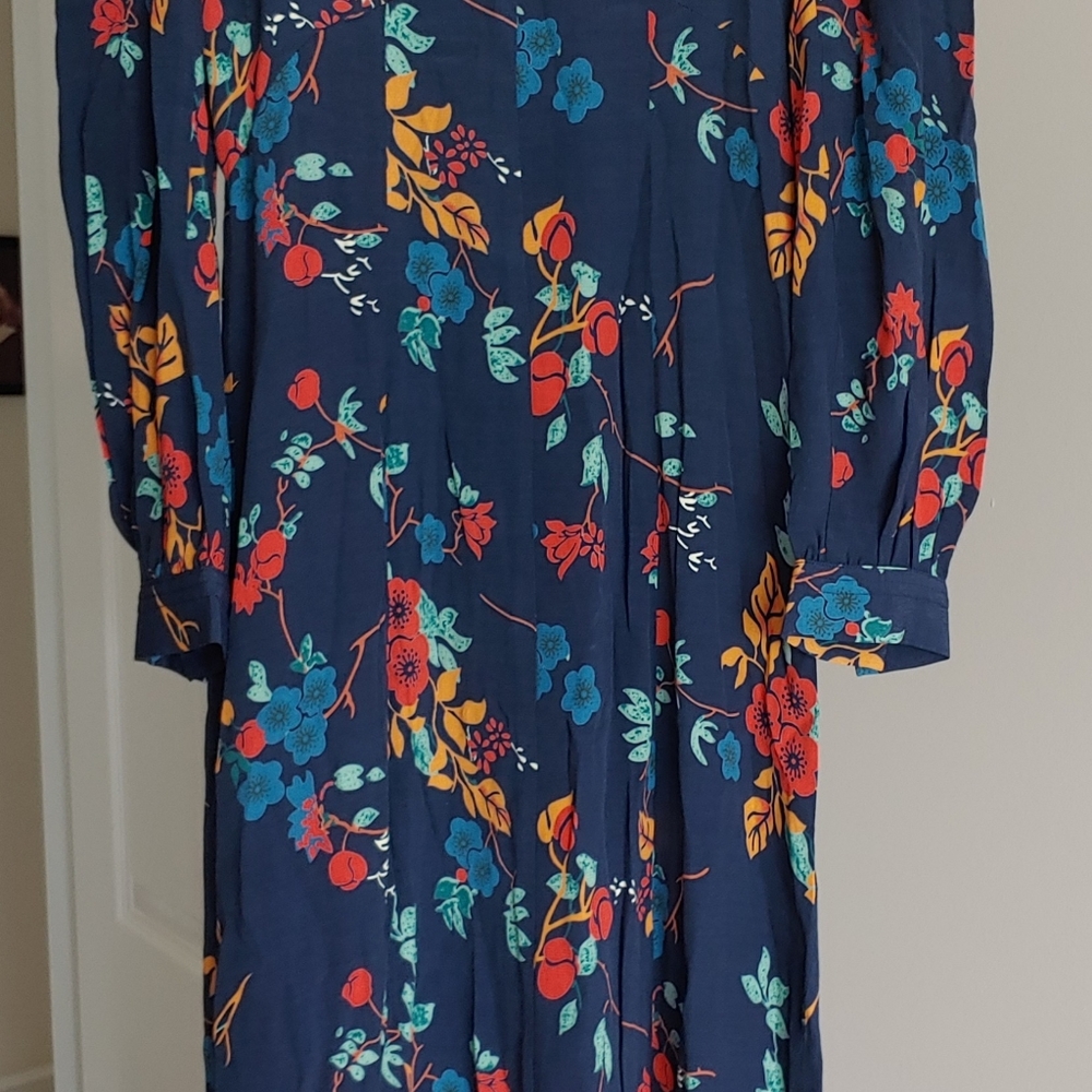 SEA New York "Mari" Floral Long Sleeve Maxi 00